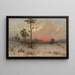 Sonnenuntergang - Felicjan Moczik — gerahmtes Bild an der Wand