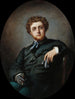 Georges Bizet (1838–1875), Komponist – Félix Giacomotti — ovales Porträt von Bizet mit Zigarre