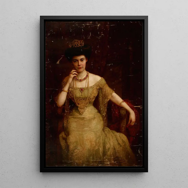 Felix Ehrlich - Portrait of Augusta Victoria of SchleswigHolstein 18581921 Wife of Wilhelm II 18591941 King of Prussia and Emperor.webp