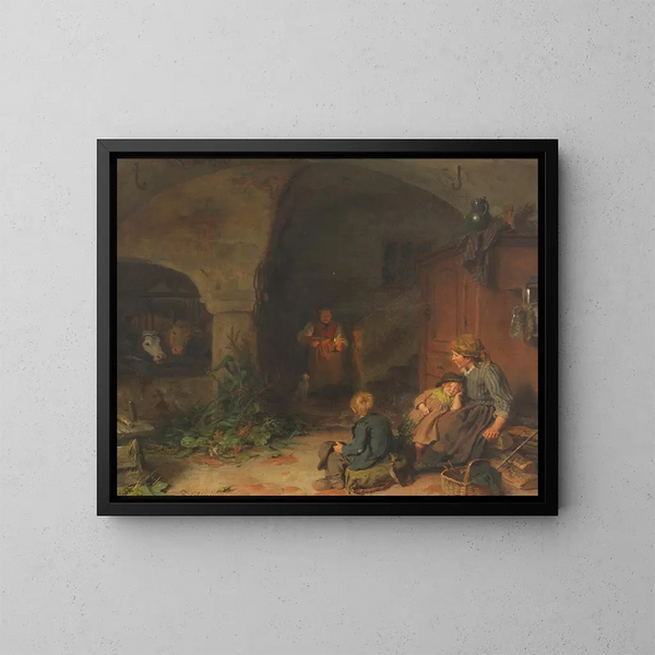 Ein warmes Mahl - Felix Schlesinger — gerahmtes Bild an der Wand