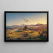 Heuernte am Chiemsee - Felix von Schiller — gerahmtes Bild an der Wand