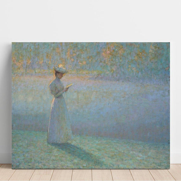 Femme Lisant dans un Paysage - Henri Le Sidaner | Reproduction Tableau Décoration murale affiche copie