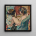 Frau mit Hund - Jules Pascin — gerahmtes Bild an der Wand