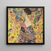 Frau mit Fächer - Gustav Klimt — gerahmtes Bild an der Wand