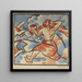 Frau in einer Landschaft - Vclav pla — gerahmtes Bild an der Wand