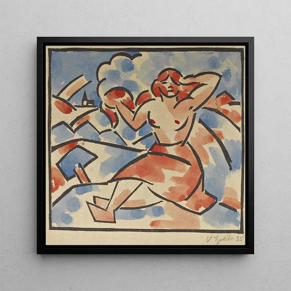 Femme dans un paysage - Vclav pla