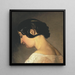 Italian Woman Painting - Wilhelm Marstrand — framed artwork on a wall