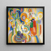 Frau aus Portugal - Robert Delaunay — gerahmtes Bild an der Wand