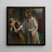 Donna perché piangi - Fritz von Uhde — quadro incorniciato alla parete