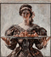 a Woman presenting a feast platter - Albert Beck Wenzell — artwork view