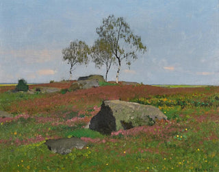 Ferdinand Brunner - Silver Birches in a Landscape.webp