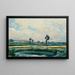 Landschaft an der Elbe - Ferdinand Engelmüller — gerahmtes Bild an der Wand