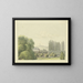 Ansicht des Elternhauses von Ferdinand Fellner in Frankfurt am Main - Ferdinand Fellner — gerahmtes Bild an der Wand