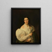 Barbara von Schickh come sposa di Wolfgang Ritter von Manner - Ferdinand Georg Waldmüller — quadro incorniciato alla parete