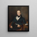 Portrait von August Walter - Ferdinand Georg Waldmüller — gerahmtes Bild an der Wand