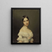 Ritratto di una ragazza - Ferdinand Georg Waldmüller — quadro incorniciato alla parete