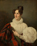 Dame en robe blanche - Ferdinand Georg Waldmüller — vista dell’opera