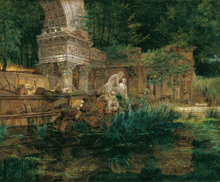 Ferdinand Georg Waldmller - Die Rmische Ruine in Schnbrunn.webp