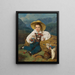 Der Graf Demetrius Apraxine als Kind vor einer Berglandschaft - Ferdinand Georg Waldmüller — gerahmtes Bild an der Wand