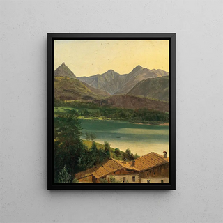 Ferdinand Georg Waldmller - Lake Wolfgangsee with the Dachstein massif.webp