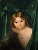 Fille sous un rideau vert - Ferdinand Georg Waldmüller — vista dell’opera