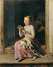 L'Enrouleur de couronnes - Ferdinand Georg Waldmüller — vista dell’opera