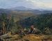 Paesaggio della foresta viennese con il castello di Wildegg - Ferdinand Georg Waldmüller — vista dell’opera