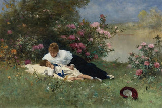 Ferdinand Heilbuth - At Rest Among The Flowers.webp
