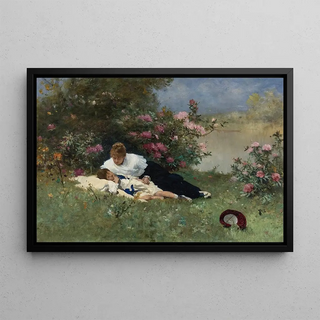 Ferdinand Heilbuth - At Rest Among The Flowers.webp