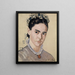 Ritratto di Marie Elise Bernhard Hodler - Ferdinand Hodler — quadro incorniciato alla parete