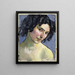 Portrait des Models Giulia Leonardi - Ferdinand Hodler — gerahmtes Bild an der Wand