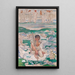 Der Traum des Hirten - Ferdinand Hodler — gerahmtes Bild an der Wand