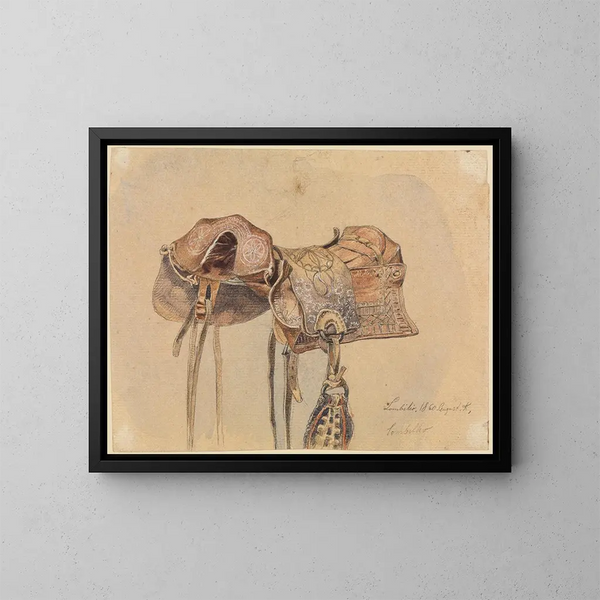 Selle brésilienne - Ferdinand Keller — gerahmtes Bild an der Wand