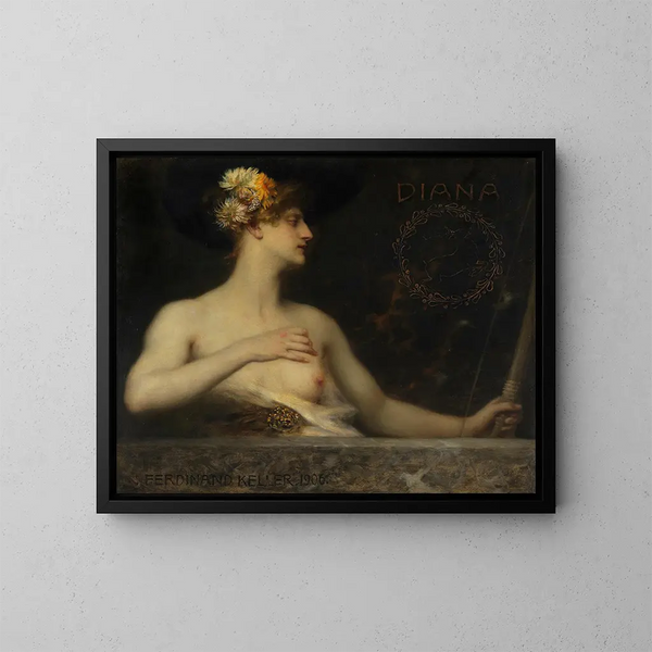 Diane - Ferdinand Keller — gerahmtes Bild an der Wand