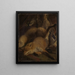 Natura morta di caccia - Ferdinand Keller — quadro incorniciato alla parete