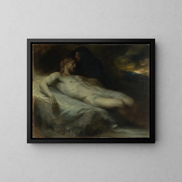 Lamentation du Christ - Ferdinand Keller — gerahmtes Bild an der Wand