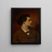 Portrait von Anselm Feuerbach - Ferdinand Keller — gerahmtes Bild an der Wand