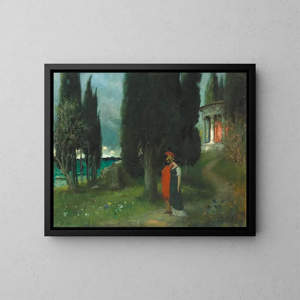Soir paisible - Ferdinand Leeke — quadro incorniciato alla parete
