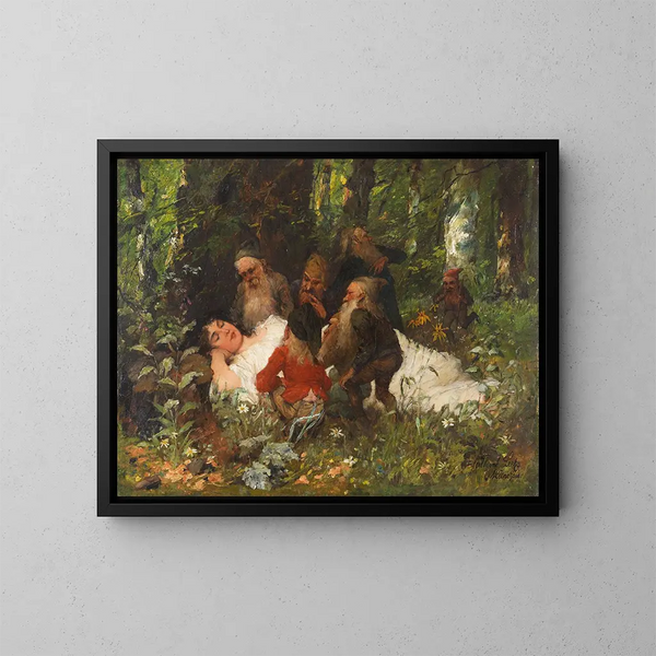 Biancaneve - Ferdinand Leeke — quadro incorniciato alla parete