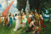 Le festival de printemps de Flora devant l'Acropole - Ferdinand Leeke — vista dell’opera