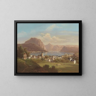Ferdinand Lepie - Blick auf Gmunden.webp