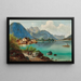 Vista su Weissenbach am Attersee - Ferdinand Lepié — quadro incorniciato alla parete