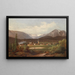 Ansicht des Altausseer Sees - Ferdinand Lepié — gerahmtes Bild an der Wand