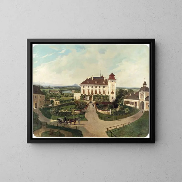 Château de Lichtenegg près de Wels - Ferdinand Lepié — quadro incorniciato alla parete