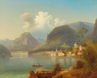 Ferdinand Lepie - View of Hallstatt.webp
