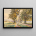 Allée di Hellbrunn a Salisburgo, la fortezza Hohensalzburg sullo sfondo - Ferdinand Mühlbacher — quadro incorniciato alla parete