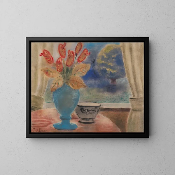 Natur stillleben - Ferdinand Schirren — gerahmtes Bild an der Wand