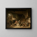 L'école du village - Ferdinand de Braekeleer — gerahmtes Bild an der Wand