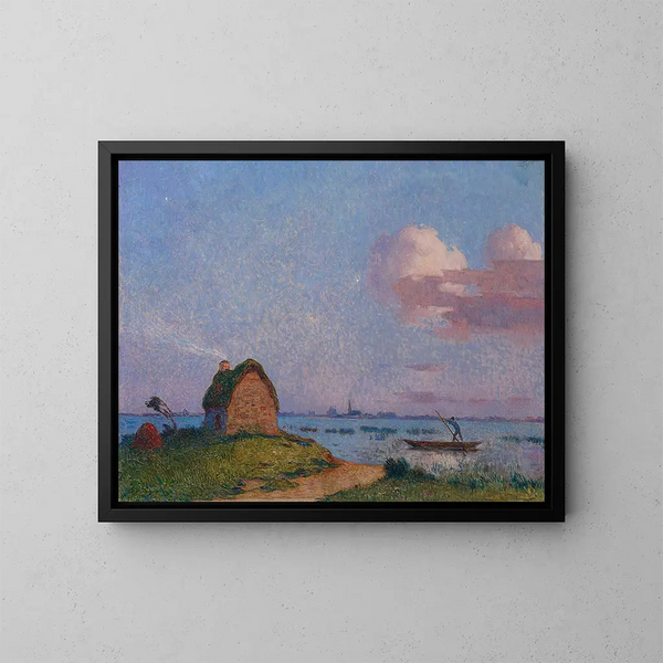 Crepuscolo in Bretagna - Ferdinand du Puigaudeau — quadro incorniciato alla parete
