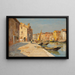 Canal in Venice - Ferdinando Silvani — framed artwork on a wall